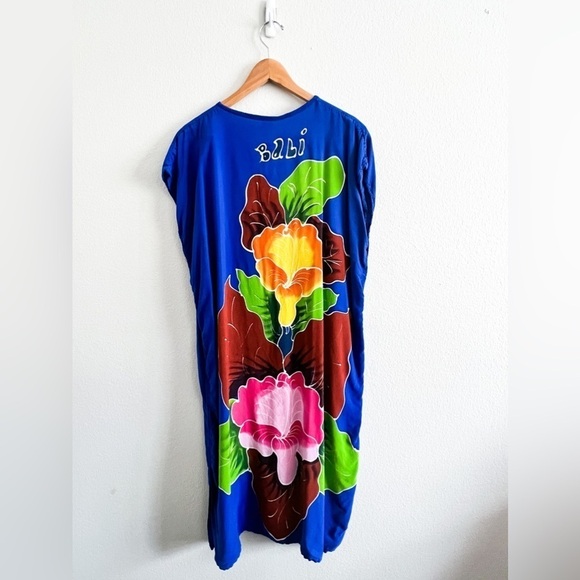 Bali Floral Swimsuit Cover Up Dress - Picture 5 of 5